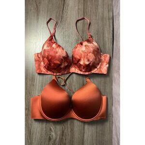 Danskin Intimates T Shirt Contour Bras 38C Set of 2 Underwire Support Smooth